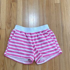 Electric & Rose Pink and White Striped Shorts